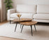 Erfurt set 2 salontafels - 69x51x35cm + 83x61x40cm - smooth naturel