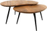 Erfurt set 2 salontafels - 69x51x35cm + 83x61x40cm - smooth naturel