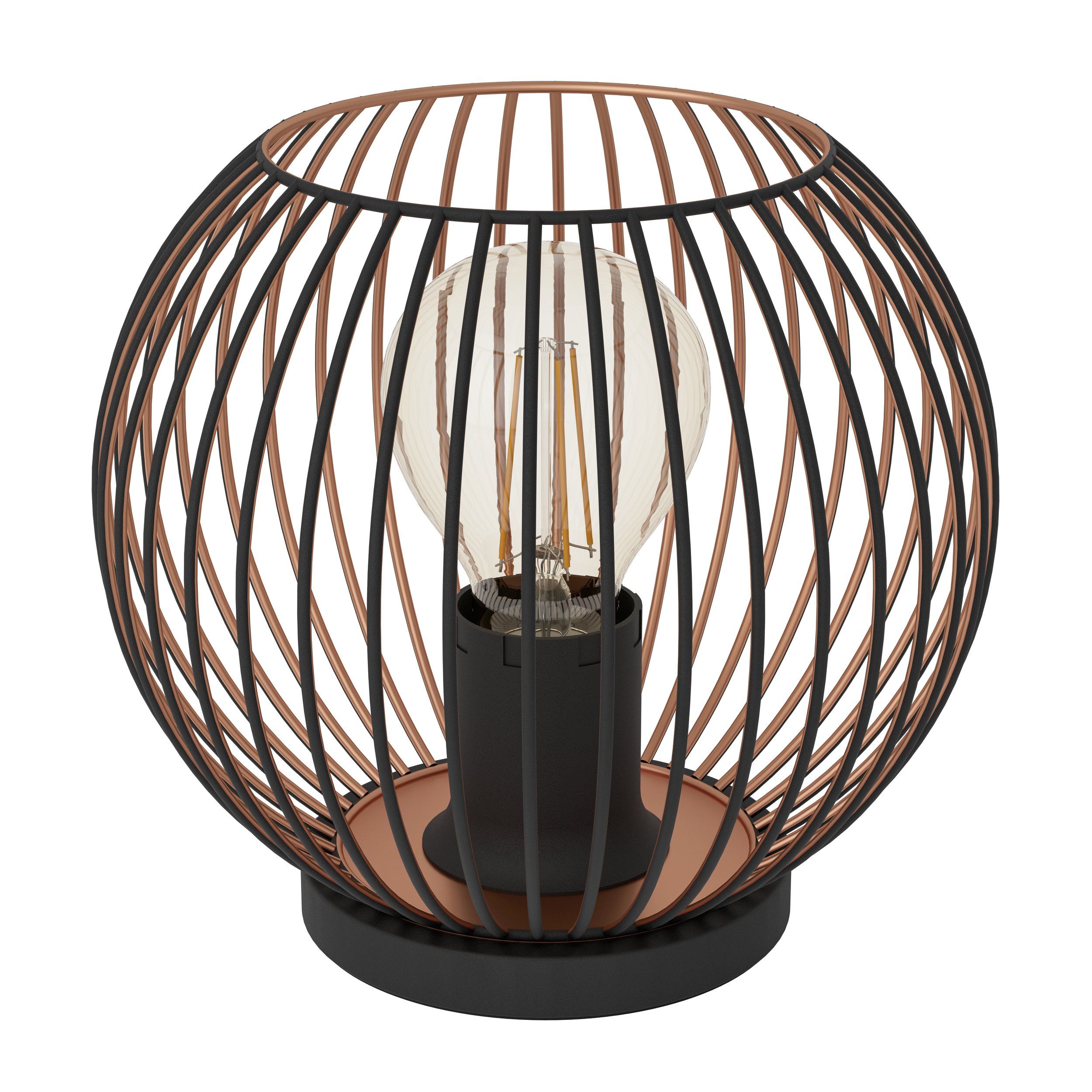 Eglo ALMANZORA Tafellamp - E27 - Koper / zwart