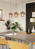 Eglo ARISCANI 1 hanglamp - 3x E27 - Zwart