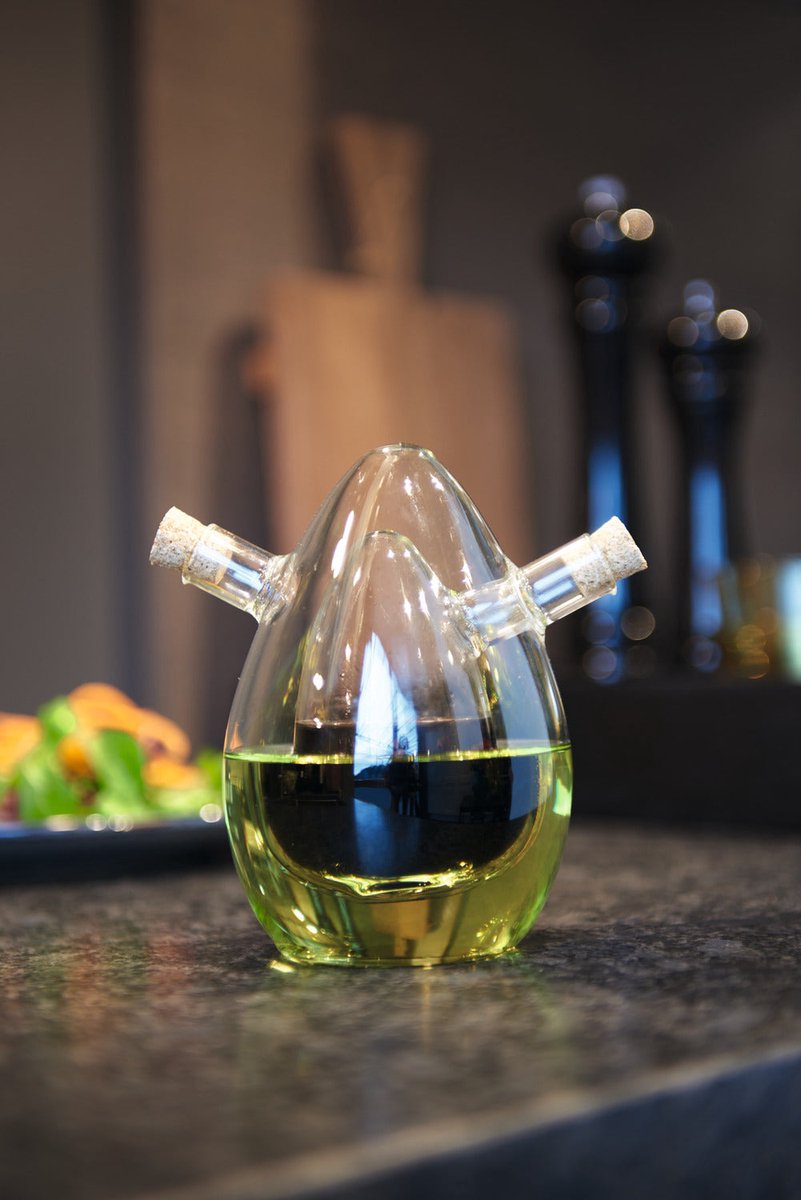 LEONARDO Olie en azijnstel 2in1 - ovaal