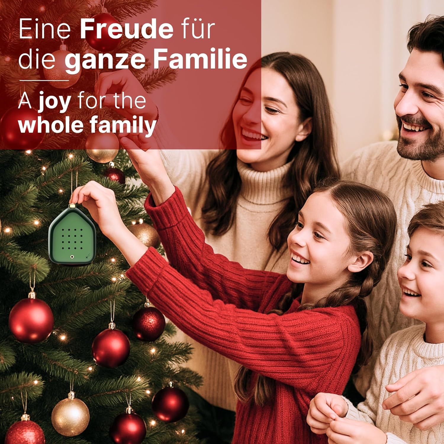 RELAXOUND Jingle bells - Green sparkles