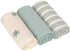 LASSIG Tiny Team hydrofiele doeken 3st.- 60x60cm - graniet groen