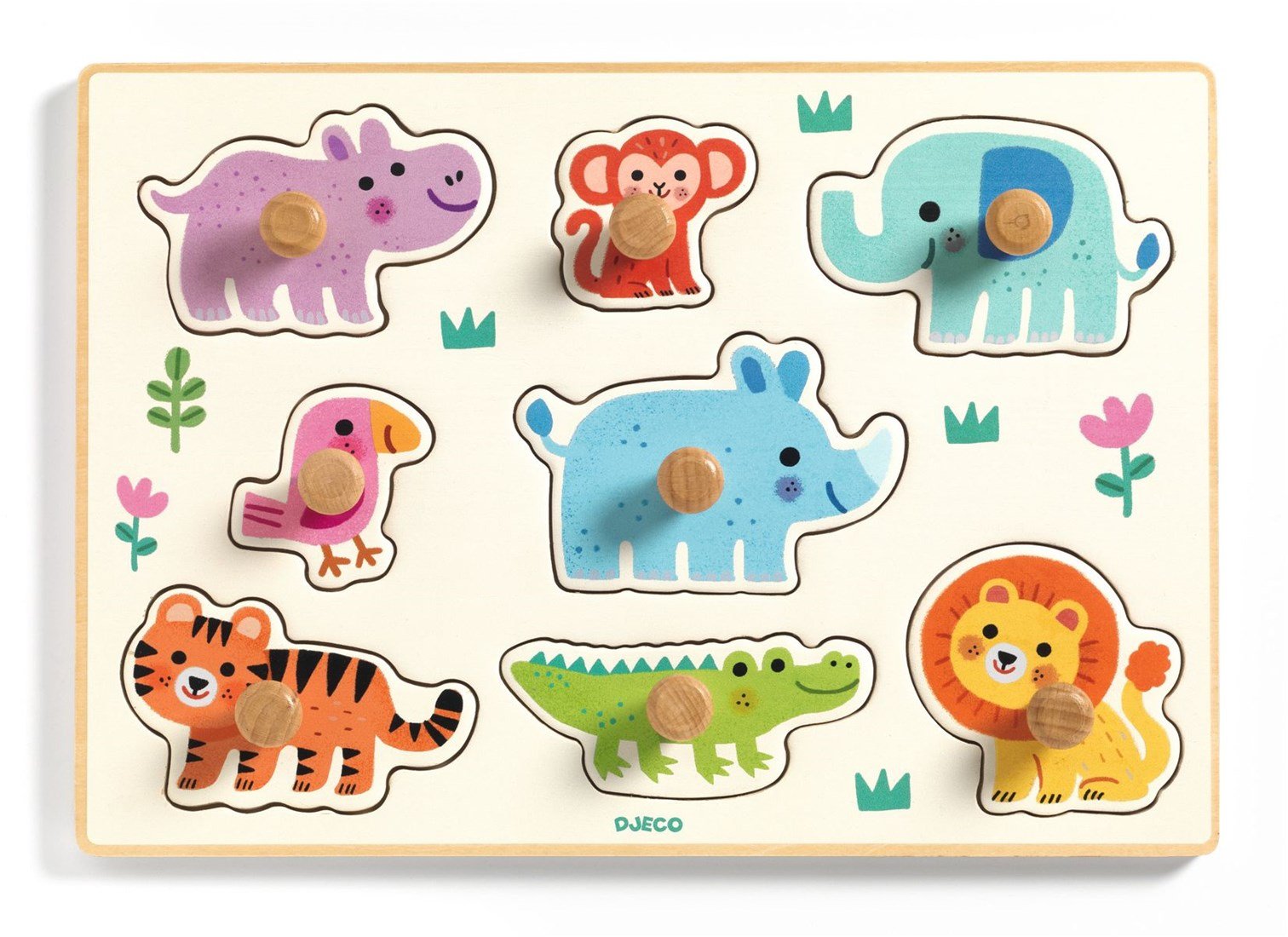 DJECO Puzzel hout - Hippo'n'co
