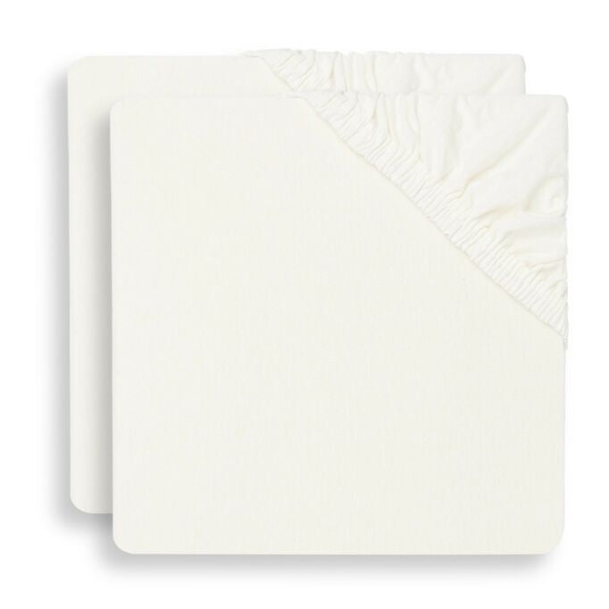 JOLLEIN Hoeslaken jersey 60x120cm - ivory - 2pack