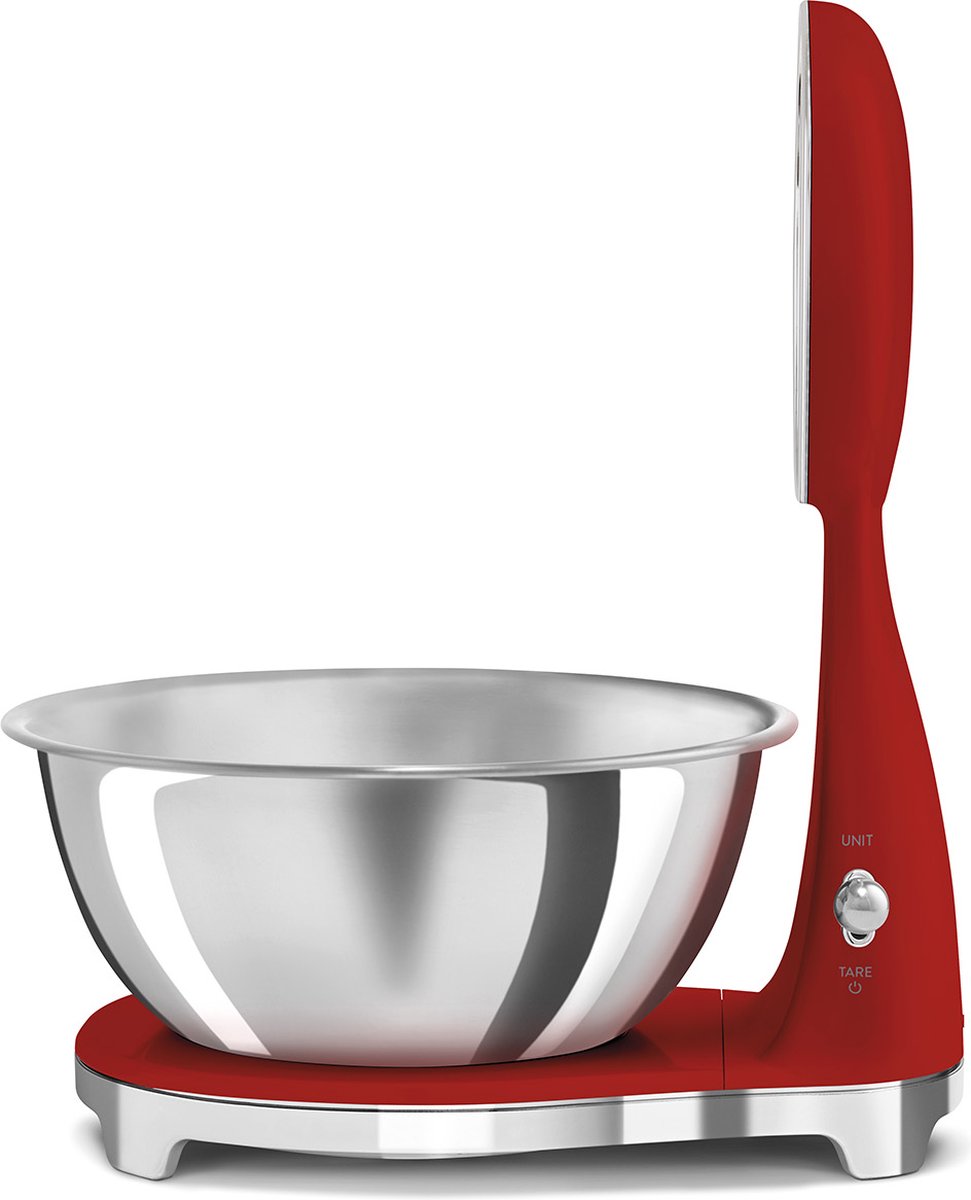 SMEG Digitale en analoge keuken weegschaal - rood