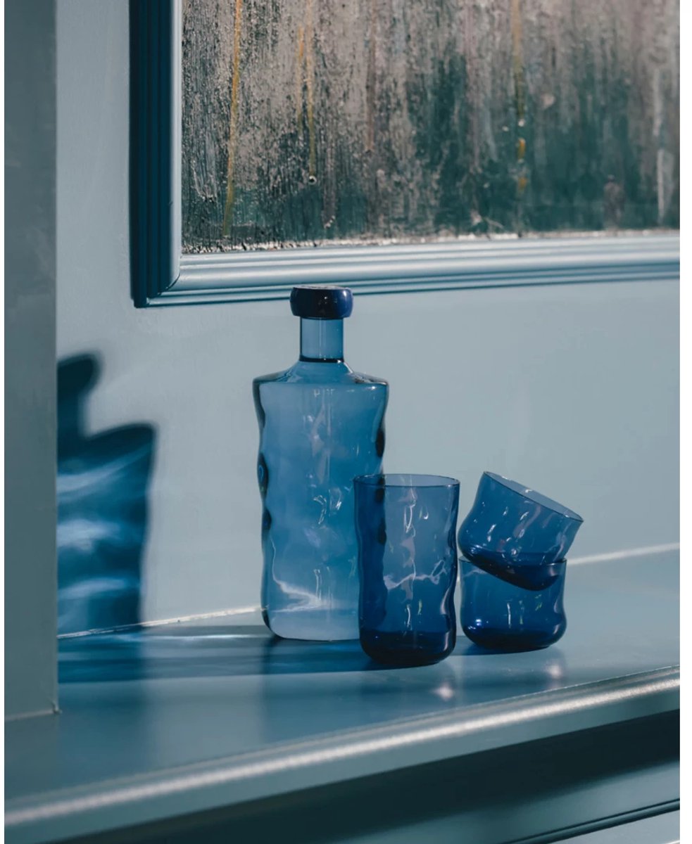 PAVEAU Swirl long drink glasses 2st.- midnight