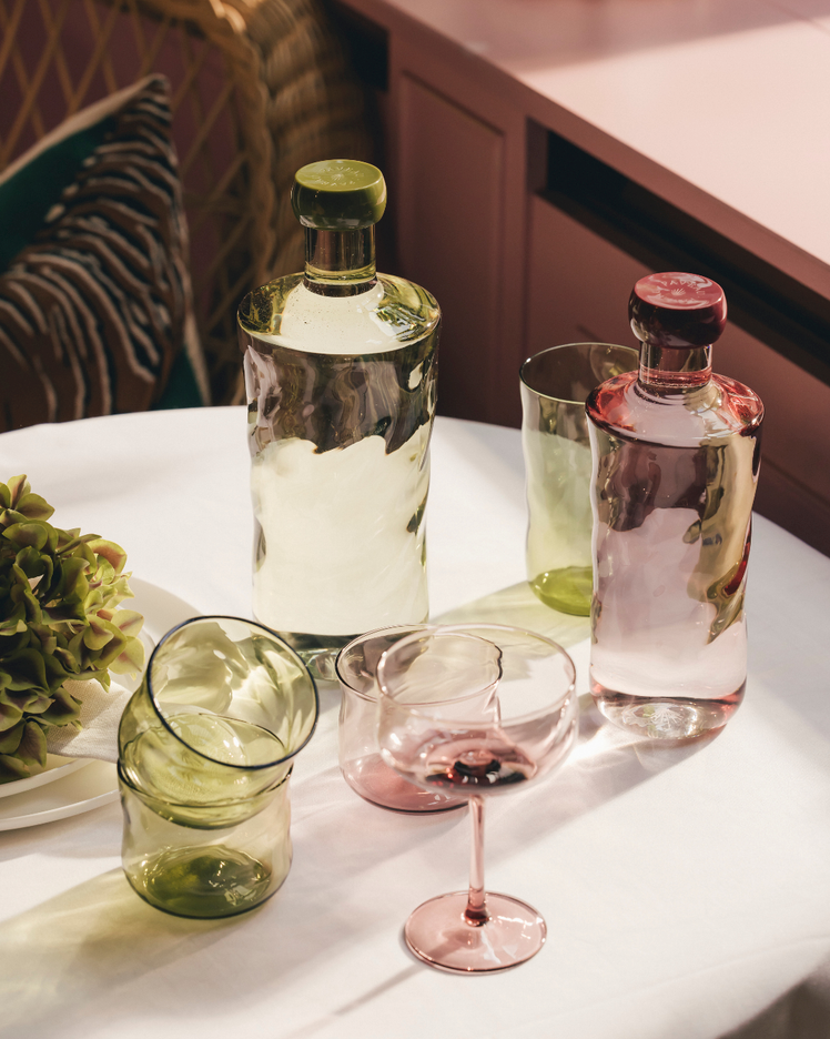 PAVEAU Swirl coupe glasses 2st.- silt