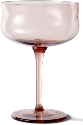 PAVEAU Swirl coupe glasses 2st.- silt