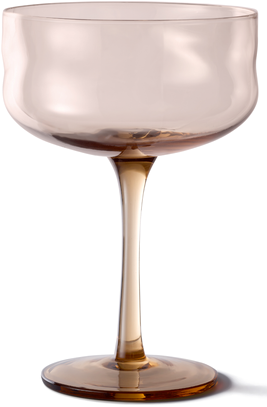 PAVEAU Swirl coupe glasses 2st.- glow