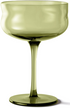 PAVEAU Swirl coupe glasses 2st.- moss