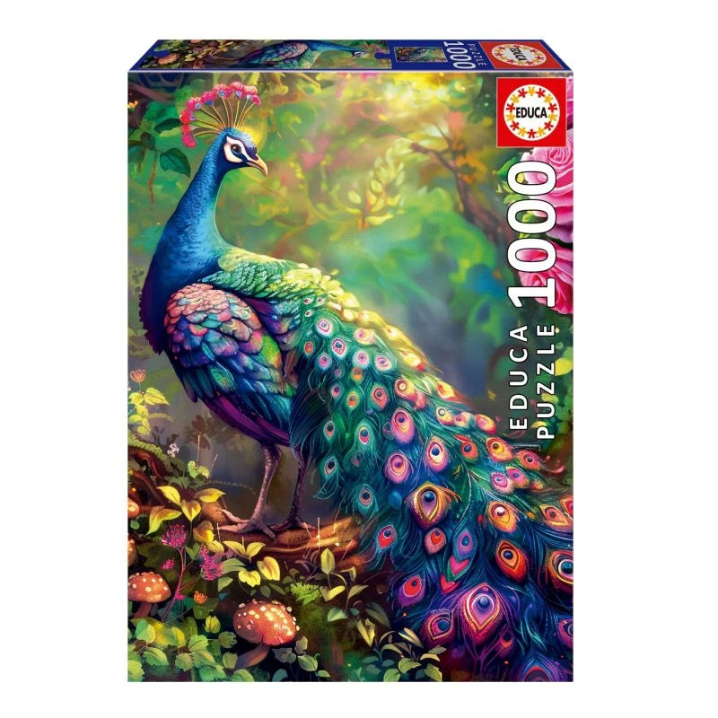 EDUCA Puzzel 1000st.- De pauwtuin