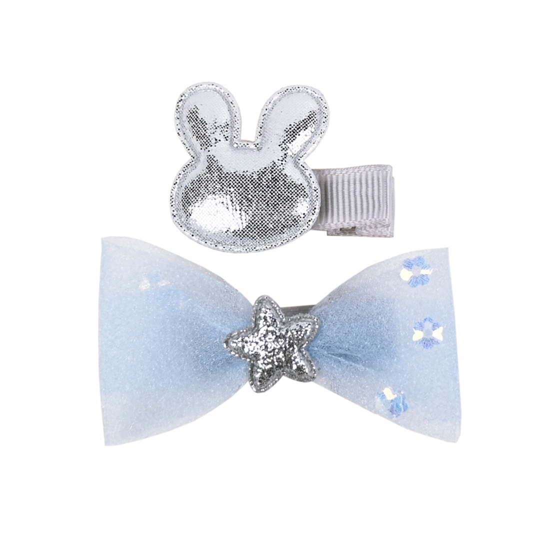 BUSY LIZZIE Haarspelden - Konijn - l. blauw