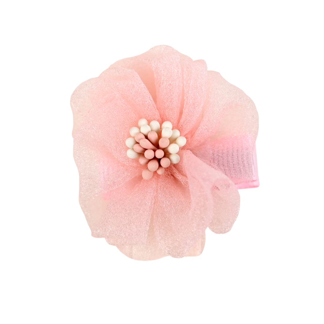 BUSY LIZZIE Haarspelden - Bloem - powder pink