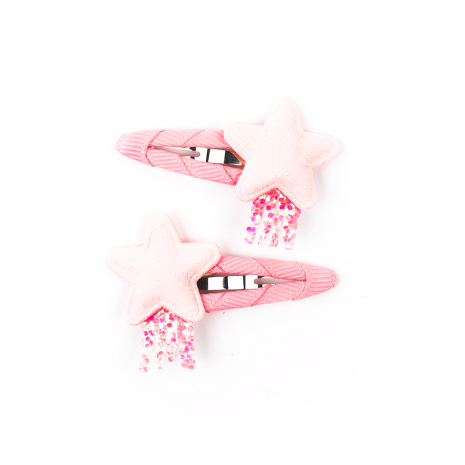 BUSY LIZZIE Haarspelden - Ster - l. roze