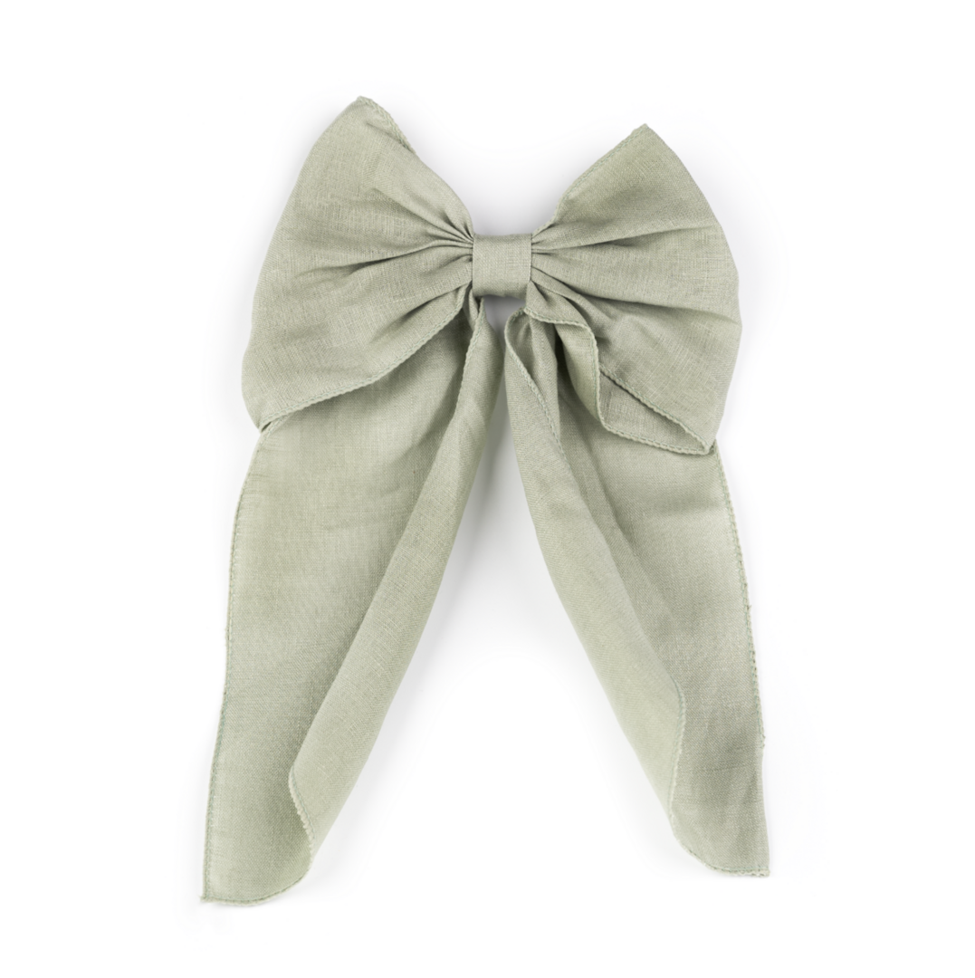 BUSY LIZZIE Linen Love Story Haarspelden - Strik - Molly groen