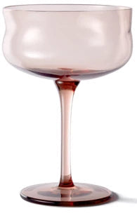 PAVEAU Swirl coupe glass - silt