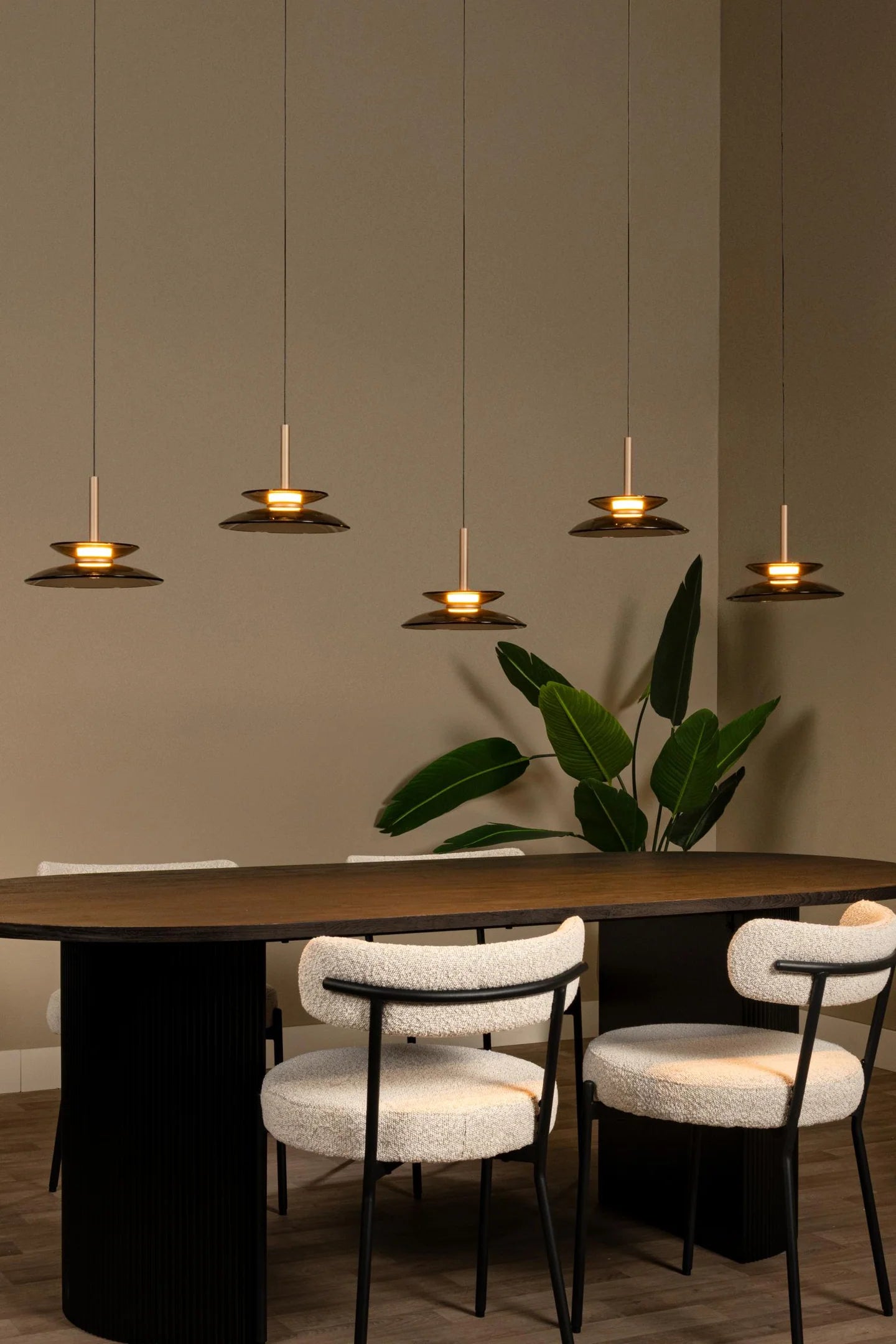 Lucide SANTIAGO - Hanglamp -  5x10W - Amber