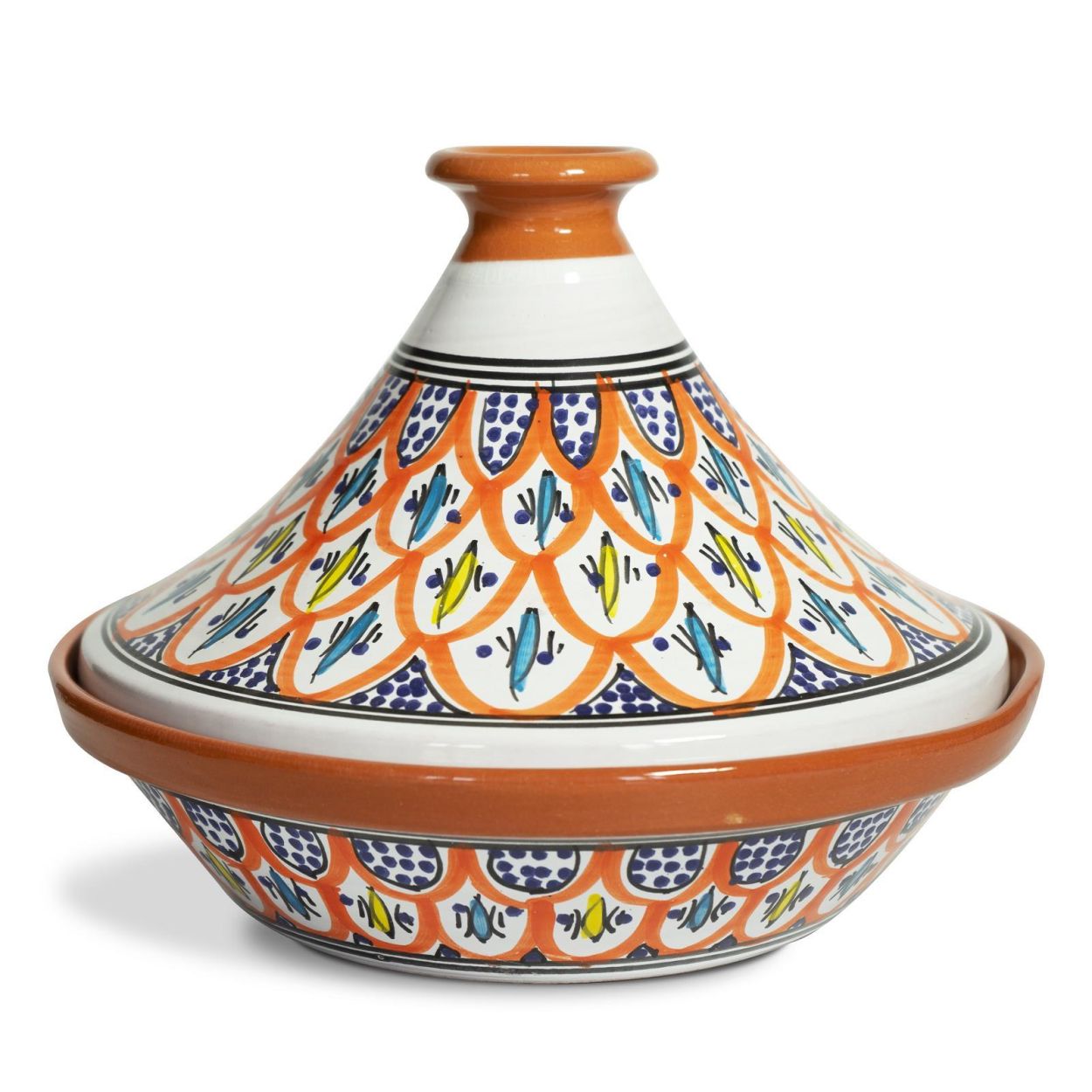 Tajine Terracotta 27x20cm - orange color