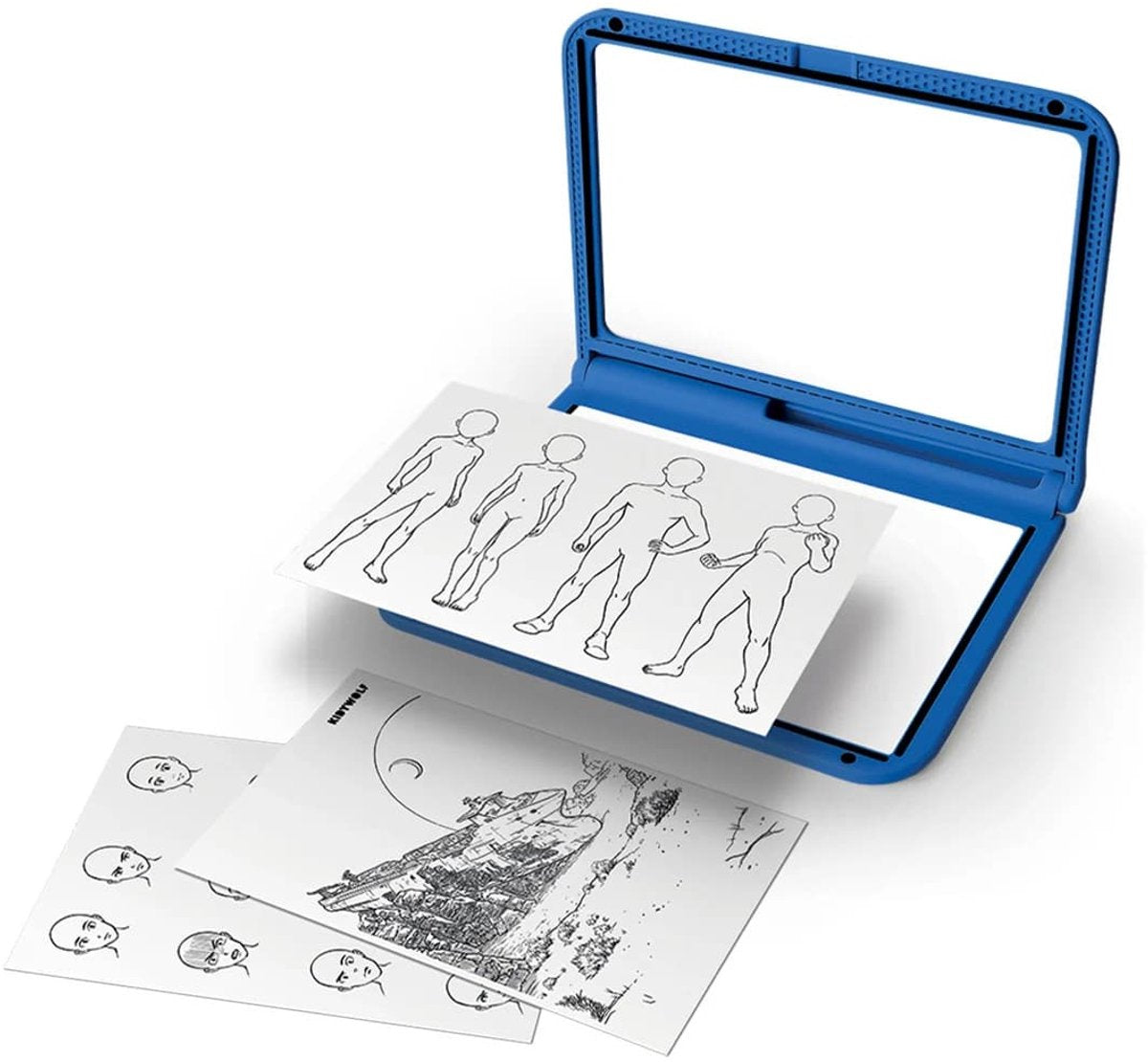 KIDYWOLF Kidy draw pro tekenbord verlicht-  blauw