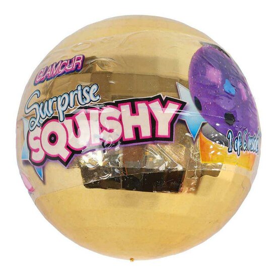 GLAMOUR Squishy surprise glitterbal 6.5cm - ass.