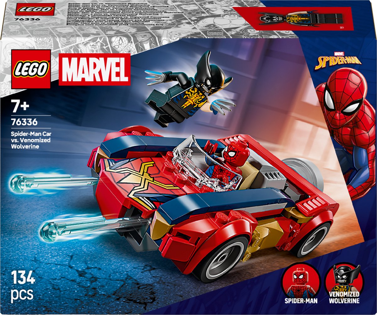 LEGO Super Heroes 76336 - Spider-man auto vs. Venomized Wolverine