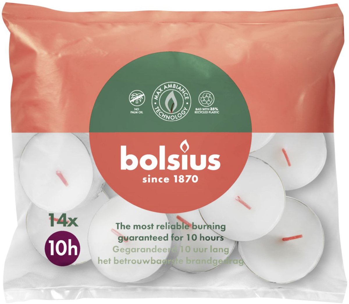 BOLSIUS Theelichten 10u - 14st.