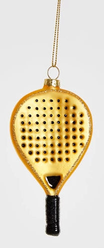 YUP IN DE BOOM Kersthanger - Padelracket goud