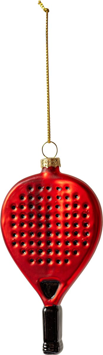 YUP IN DE BOOM Kersthanger - Padelracket rood