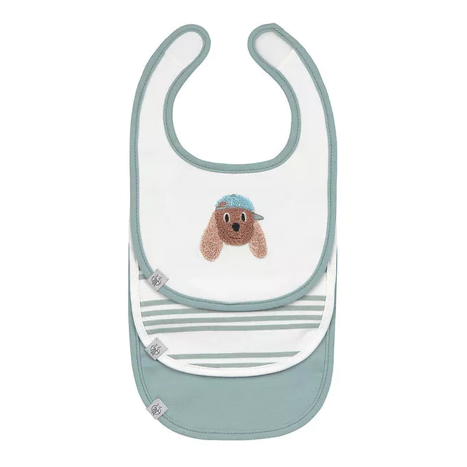 LASSIG Newborn slabbetjes 3st. - Tiny Team Dog