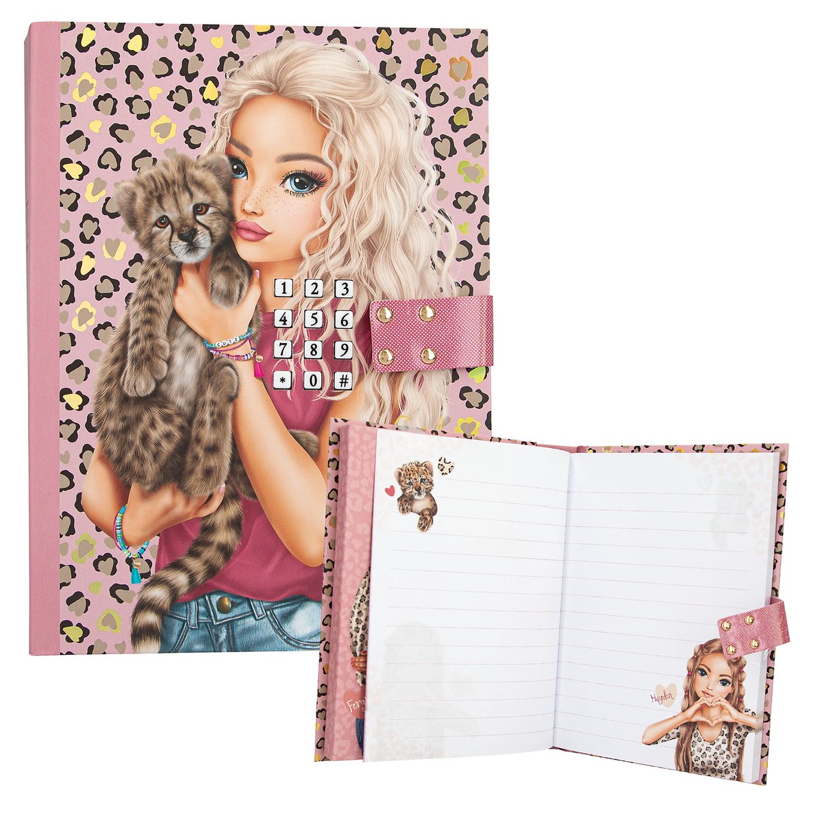 TOPMODEL Dagboek met code + gelpen