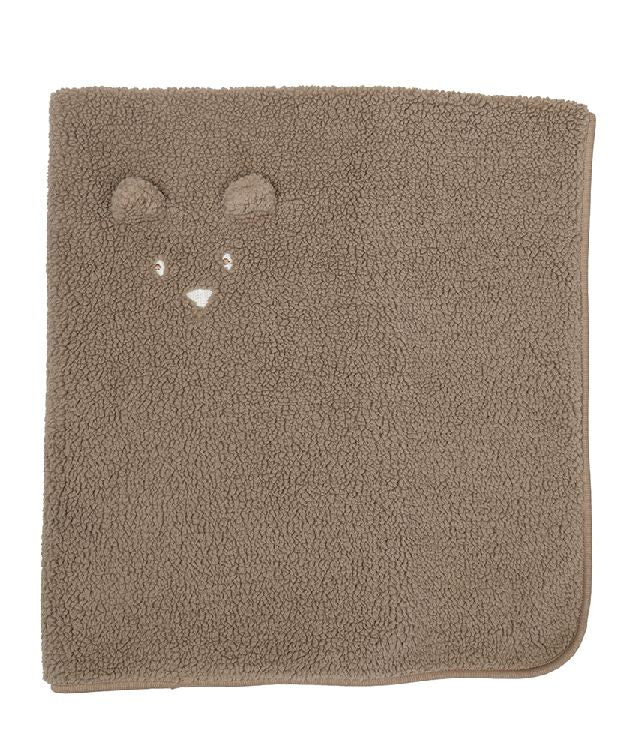 PERICLES Deken wieg bear chocolate - 75x100cm