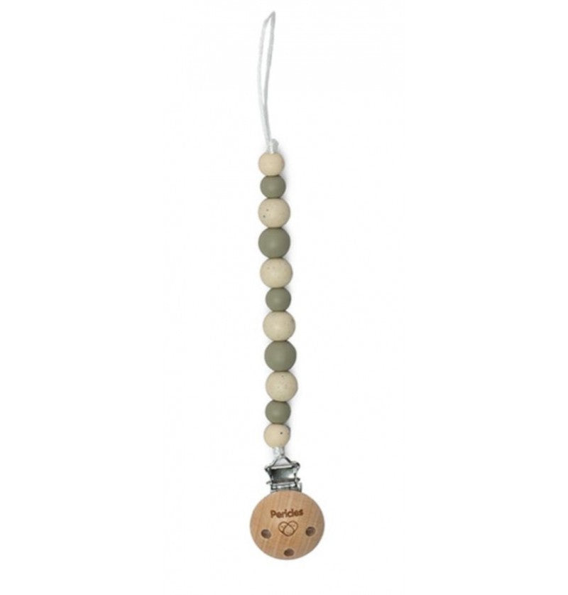 PERICLES Fopspeenketting - d.groen/beige