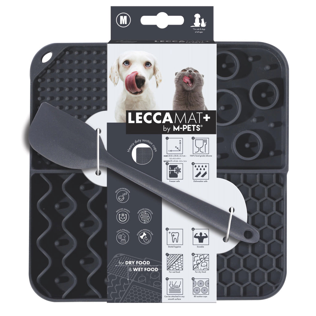 M-Pets Likmat + schepje - Zwart