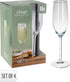 MIRAGE Set 4 champagneglazen - 210ml