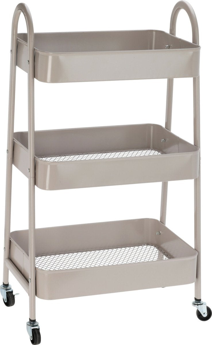 Keukentrolley 3 lagen - taupe