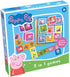 TACTIC Peppa Pig spel - 3in1 lotto, domino en memo