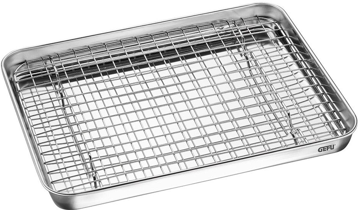 GEFU Variado bakplaat met rooster - 31.5x24.5x2.5cm