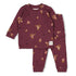 FEETJE Bonnie Bouquet pyjama - wijn melange - 152