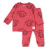 FEETJE Howdy Holly pyjama - berry - 116