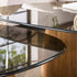 Tinto salontafel driehoekig set van 2 - brons glas