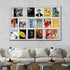 Glasschilderij merken boekenkast 1 - 120x80cm - met 3D reliëf