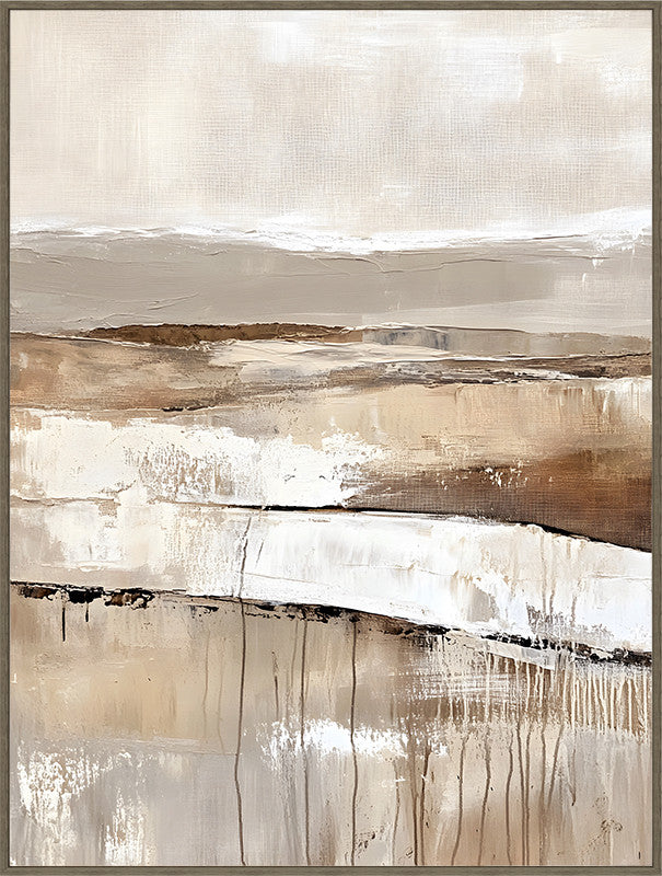 Canvas handgeschilderd Uitzicht - 60x80cm - incl. lijst
