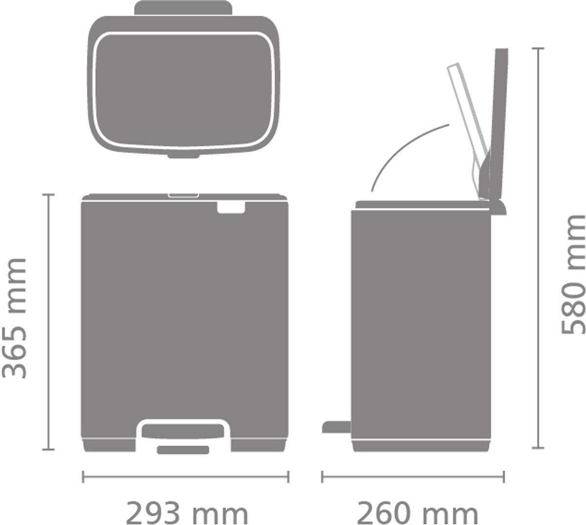 BRABANTIA Bo pedaalemmer 12L - soft beige