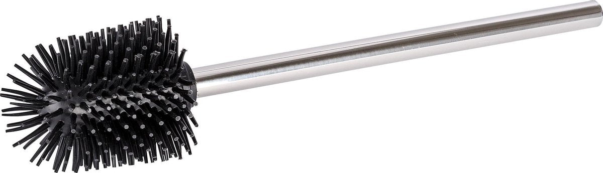 WENKO Vervangborstel silicone 80mm steel - rvs zwart
