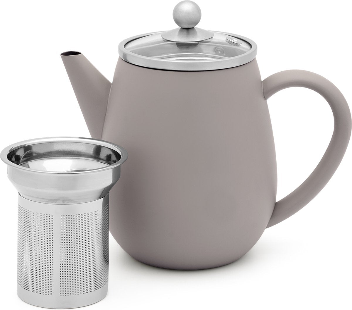 BREDEMEIJER Duet theepot 0,5L - concrete grey