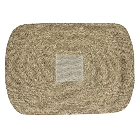 POMAX Quadri placemat zeegras - 50x35cm - havermout