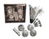 Set Cotillons laser 13st. - zilver