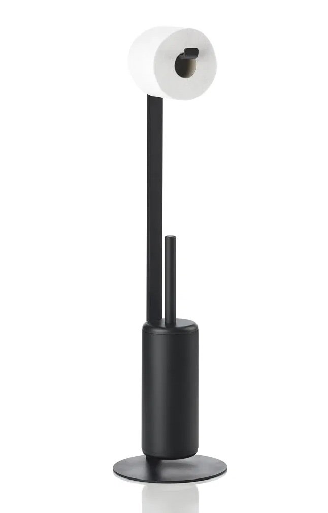 ZONE Toilet Butler Rim met borstel - 74cm - zwart