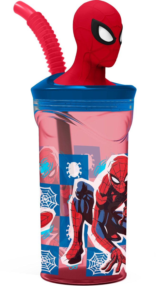 SPIDERMAN 3D Figurine tumbler drinkbeker - 360ml